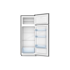 Réfrigérateur Double porte 204L net. Classe E. Congélateur. 3 clay verre, Noir.RDP215NE