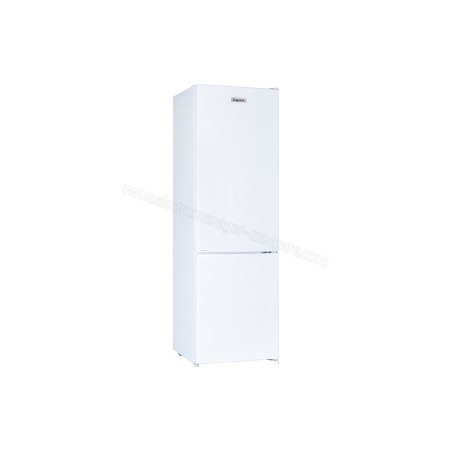 Réfrigérateur Combiné 157L net. Classe E. Congélateur, Low-Frost, 2 clay verre, Blanc.