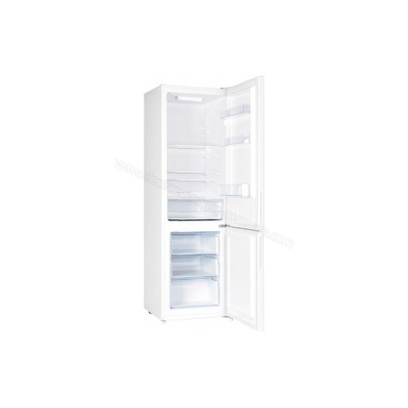 Réfrigérateur Combiné 262L net. Classe E. Congélateur, Low-Frost, 3 clay verre, Blanc.RC262BE