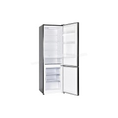 Réfrigérateur Combiné 262L net. Classe E. Congélateur, Low-Frost, 3 clay verre, corps noir & porte dark inoxRC262XE
