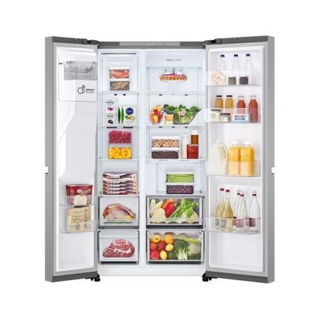 REFRIGERATEUR AMERICAIN CONNECTE LG COULEUR INOX  NO FROST 638 LITRES (417/221) EAU / GLACE / GLACE PILEE GSLC40PYPE