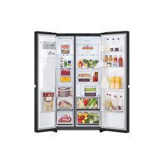 REFRIGERATEUR AMERICAIN CONNECTE LG COULEUR NOIR NO FROST 638 LITRES (417/221) EAU / GLACE / GLACE PILEE GSLC40SWPE