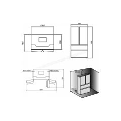 REFRIGERATEUR MULTIPORTE POSE LIBRE HAIER 750 L (484/266) NO-FROST HB26FSSAAA