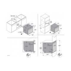 Four encastrable micro-ondes 50 L ASKO OM8437S + FOUR ENCASTRABLE ASKO OP8637S 71L