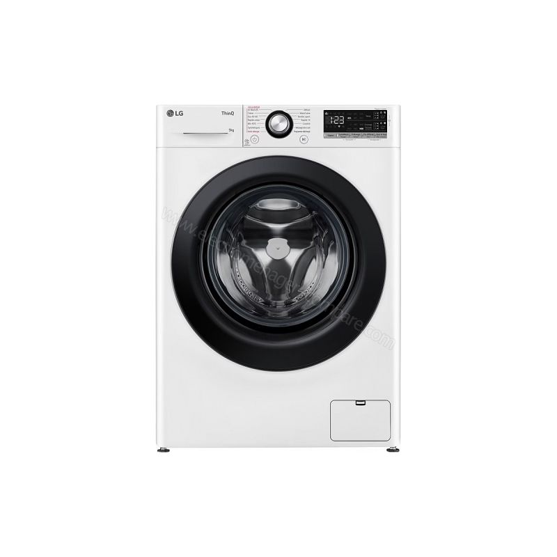 LAVE LINGE FRONTAL POSE LIBRE 9Kg LG 1400TR/MIN Classe énergie : A Fonction VAPEUR DIRECT DRIVE F94R35WHSA