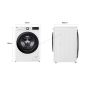 LAVE LINGE FRONTAL POSE LIBRE 9Kg LG 1400TR/MIN Classe énergie : A Fonction VAPEUR DIRECT DRIVE F94R35WHSA