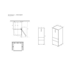 REFRIGERATEUR POSE LIBRE COMBINEHAIER NO FROST CONGEL TIROIR 450 L (310/140) HTR5719ENPT