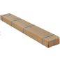 Pack Literie Cadre à lattes sur-élevé 30.5 cm 40 lattes 140x190 + Matelas Madère 140x190 24 cm 25Kg/m3 EBAC Pack_K27_140