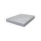 PACK LITERIE 160x200 NOIR : MATELAS MOUSSE + SOMMIER TAPISSIER + TETE DE LIT 160 + 4 PIEDS BOIS PACK_MadSr9_160