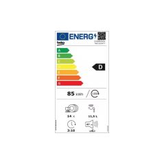 LAVE VAISSELLE POSE LIBRE BEKO 14 COUVERTS 2 PANIERS SELFDRY 47db CLASS ENERGIE D DVN06430W