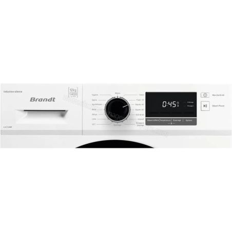 LAVE LINGE POSE LIBRE 12 KG BRANDT 1400tr/min 78db CLASS ENERGIE B LLC124W