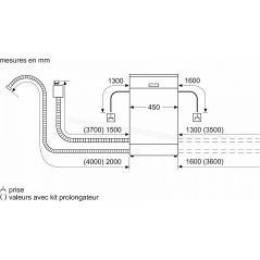 LAVE VAISSELLE POSE LIBRE 10 COUVERTS 45 CM SIEMENSCONNECTE TIROIR A COUVERTS 46 db CLASS ENERGIE E SR23HW52ME 