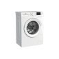 LAVE LINGE POSE LIBRE 7 KG 1400TR/min BEKO CLASS C SteamCure Vapeur WUE7424W0W