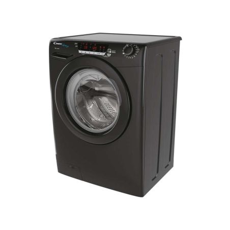 LAVE LINGE POSABLE HUBLOT 12kg 1400 tr/min CANDY TAMBOUR 83 Litres Classe A, Noir Brillant, 16 programmes, Connectivité Contenu 