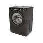 LAVE LINGE POSABLE HUBLOT 12kg 1400 tr/min CANDY TAMBOUR 83 Litres Classe A, Noir Brillant, 16 programmes, Connectivité Contenu 