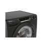 LAVE LINGE POSABLE HUBLOT 12kg 1400 tr/min CANDY TAMBOUR 83 Litres Classe A, Noir Brillant, 16 programmes, Connectivité Contenu 