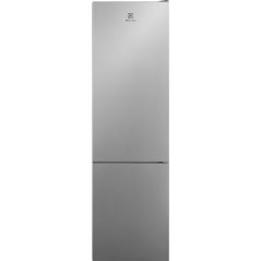 REFRIGERATEUR-CONGELATEUR COMBINE POSE LIBRE NO FROST ELECTROLUX 367 Litres (206/101) CLASSE ENERGIE E GRIS/INOX LNT6ME36U