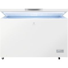 CONGELATEUR COFFRE POSE LIBRE LOW FROST FROID STATIQUE ELECTROLUX 371 Litres CLASS ENERGIE E AUTONOMIE 36h BLANC LCB3LE38W0