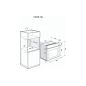 FOUR ENCASTRABLE 73L D DIETRICH DIMENSIONS ENCASTREMENT 585 x 560 x 550 mm (HxLxP) BLANC DOP4556W