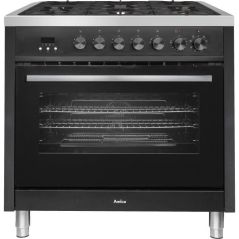 PIANO DE CUISSON 90cm MONOFOUR AMICA 5 foyers gaz - Four multifonction chaleur tournante - Catalyse - 107 L - L90 x H90cm CWCMRC