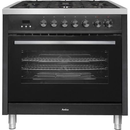 PIANO DE CUISSON 90cm MONOFOUR AMICA 5 foyers gaz - Four multifonction chaleur tournante - Catalyse - 107 L - L90 x H90cm CWCMRC