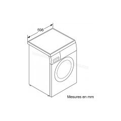 LAVE LINGE POSE LIBRE 8kg 1400tr/min SIEMENSwaterPerfect Plus • waveDrum Fin différée 24h 71 dB Classe A WU14UT1MFR