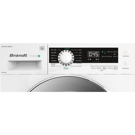 LAVE LINGE POSE LIBRE 12kg / 1400tr/min BRANDT capacité variable automatique Easy-jet Rinçage plus WFB124QW