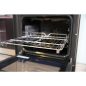 PIANO DE  CUISSON 120cm ROSIERES 6 FOYERS GAZ 2 double couronne 2 double bruleurs 2 fours Chaleur Pulsée/tournante RGM126D2X