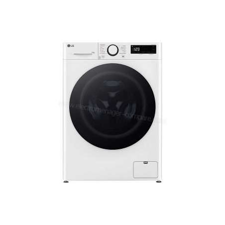 LAVE LINGE POSE LIBRE 13kg 1400tr/min LG Tambour 81 Litres 6 Motion Direct Drive • AI DD • Steam • Vapeur • LG ThinQ F34R50WHS