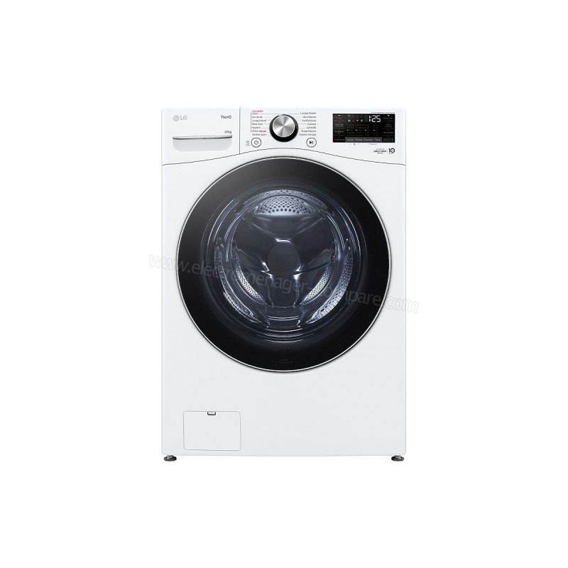 LAVE LINGE POSE LIBRE 20 kg 1000 tr/min LG 6 Motion Direct Drive • AI DD • Steam • TurboWash • Vapeur • LG ThinQ 74dB F20P12WST