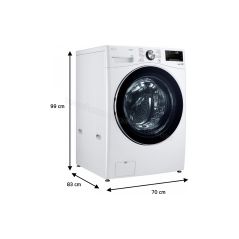 LAVE LINGE POSE LIBRE 20 kg 1000 tr/min LG 6 Motion Direct Drive • AI DD • Steam • TurboWash • Vapeur • LG ThinQ 74dB F20P12WST