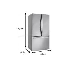 REFRIGERATEUR CONGELATEUR MULTIPORTE NO FROST LG 750L(504/246) CLASS E DISTRIBUTEUR EAU FRAICHE Door Cooling+ Metal Fresh GMW765