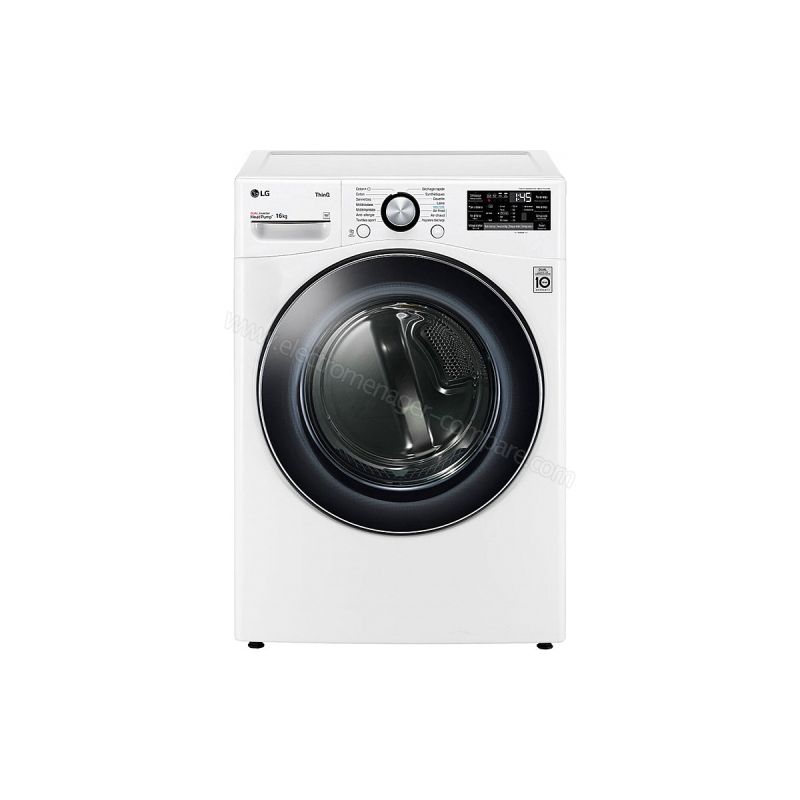 SECHE LINGE POSE LIBRE 60CM 18 KG LG AI DirectDrive • Dual Dry • Smart Diagnosis • LG ThinQ RH8P12WH