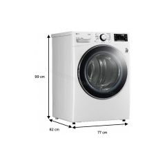 SECHE LINGE POSE LIBRE 60CM 18 KG LG AI DirectDrive • Dual Dry • Smart Diagnosis • LG ThinQ RH8P12WH