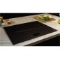 TABLE DE CUISSON 65 cm 4 FOYERS INDUCTION 7400 WATT DE DIETRICH 2 ZONE COMBINE horiZoneTech DPI4451GT