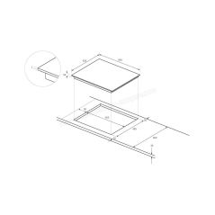 TABLE DE CUISSON 60 cm 4 FOYERS INDUCTION 7200 WATT HAIER 1 ZONE COMBINE Cook with me • Varycook HAMTP64MC