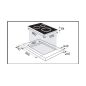 TABLE DE CUISSON 60 cm 4 FOYERS INDUCTION 7400 WATT DE DIETRICH 1 zone combi HORIZONE STI1648BP