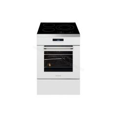 CUISINIERE ELECTRIQUE INDUCTION 60CM DE DIETRICH FOUR CHALEUR TOURNANTE 3 FOYERS INDUCTION 1 ZONE COMBI DCI1583W