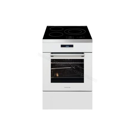 CUISINIERE ELECTRIQUE INDUCTION 60CM DE DIETRICH FOUR CHALEUR TOURNANTE 3 FOYERS INDUCTION 1 ZONE COMBI DCI1583W