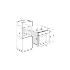 FOUR ENCASTRABLE PYROLYSE 73 LITRES DE DIETRICH CHALEUR TOURNANTE VAPEUR GUIDE CULINAIRE35 DOR7586A