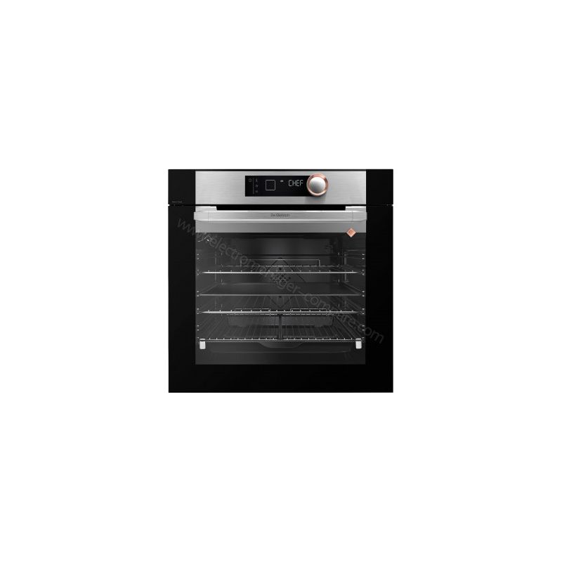 FOUR ENCASTRABLE 73 LITRES PYROLYSE DE DIETRICH CHALEUR TOURNANTE - PULSEE MODE CHEF SOFT CLOSE DFP8363X