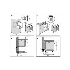 FOUR ENCASTRABLE 73 LITRES PYROLYSE DE DIETRICH CHALEUR TOURNANTE - PULSEE MODE CHEF SOFT CLOSE DFP8363X