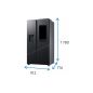 REFRIGERATEUR AMERICAIN POSE LIBRE 614 L (389/225) SAMSUNG FAMILY HUB NO FROST DISTRI EAU/GLACE 36 DB RS6HDG883EB1 REFRIGERATEUR AMERICAIN POSE LIBRE 614 L (389/225) SAMSUNG FAMILY HUB NO FROST DISTRI EAU/GLACE 36 DB RS6HDG883EB1