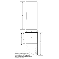 CONGELATEUR POSE LIBRE 366 L 38 DB 20KG/24H VENTILE GSN58EWDV