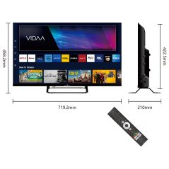 TV LED Smart Tech TV LED HD 32 Pouces (80cm) 32HV02V Smart TV VIDAA - Molotov - Plex - 3xHDMI - 2XUSB 32HV02V 