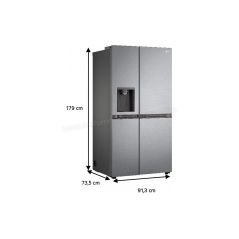 REFRIGERATEUR AMERICAIN638 L (417/221) LG DISTRIBUTEUR EAU GLACON GLACE PILEENO FROST CLASS E GSLC40PYSE 