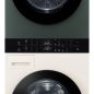 WASHTOWER COMBINE LAVE LINGE - SECHE LINGE POSE LIBRE 12kg/10kg LG COUL VERT/BEIGE TurboWash 360° ThinQ CLASS A F214WT8P