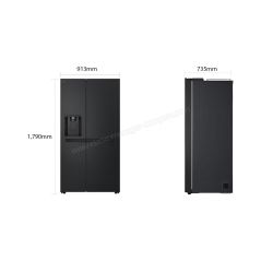 REFRIGERATEUR AMERICAIN LG 638 Litres NOIR GSJC40EPPE