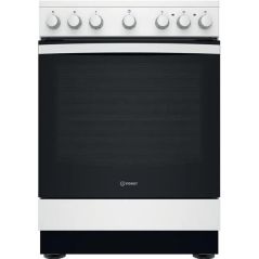 CUISINIERE VITROCERAMIQUE 60cm INDESIT FOUR 69L 4 foyers IS67V5PCWE