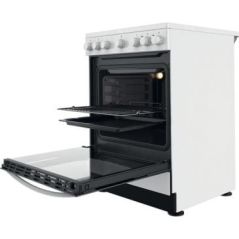 CUISINIERE VITROCERAMIQUE 60cm INDESIT FOUR 69L 4 foyers IS67V5PCWE